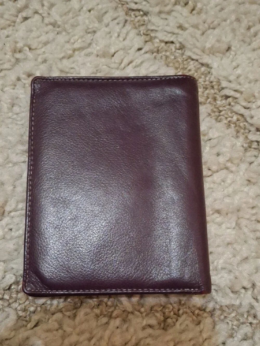Men's Burgundy Leather Card & Key Holder